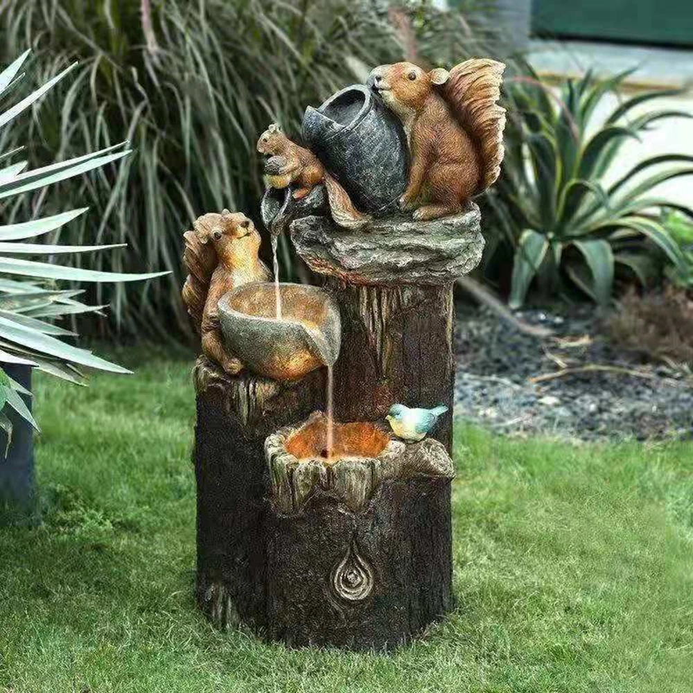 

Figurine Decorative Resin Squirrel Statue for Home Decorations European Creative Wedding Gift Animal Figurine Sculpture