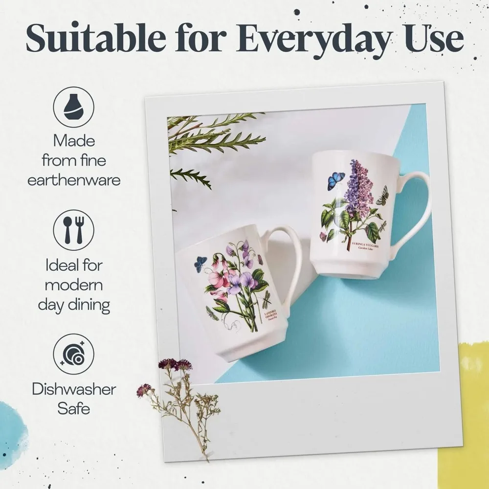 Botanic Garden 30-Piece Dinnerware Set - Nature-Inspired Floral Motifs - Dishwasher, Microwave, Freezer Safe 4