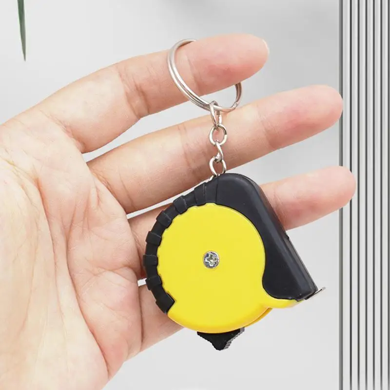 1m Multipurpose Measure Tape Keychain Small Soft Steel Ruler Portable Mini Gift Metric Inch Tape Measure Measuring Tool