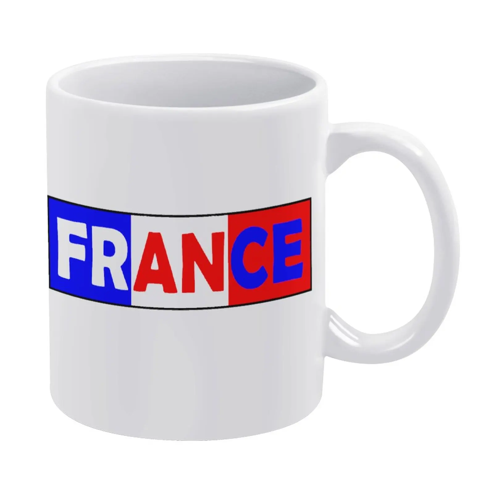 

White Mug République Française France Flag 6 DIY Top Quality Pottery and Porcelain Promo Funny Joke Bottle Coffee Cups Glass