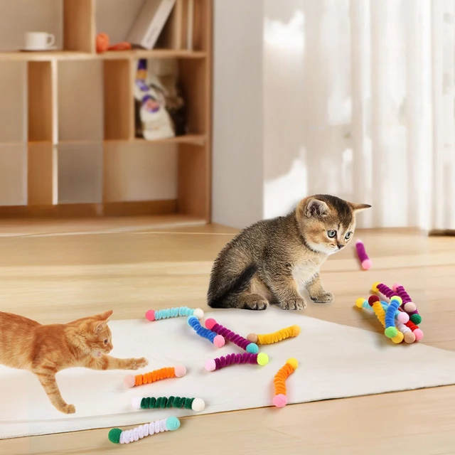 Two End Woolen Strips Kitten Playing Pet Accessories Cat Toys Interactive Pet Products 2