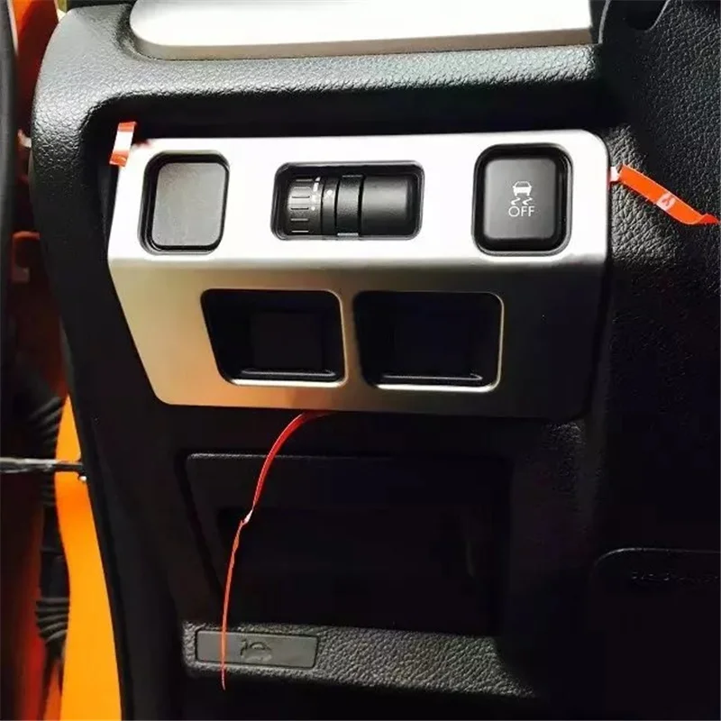 

WELKINRY For Subaru Forester SJ 4th Generation 2013-2018 Car Console Front Head Lamp Light Regulator Switch Button Knob Trim