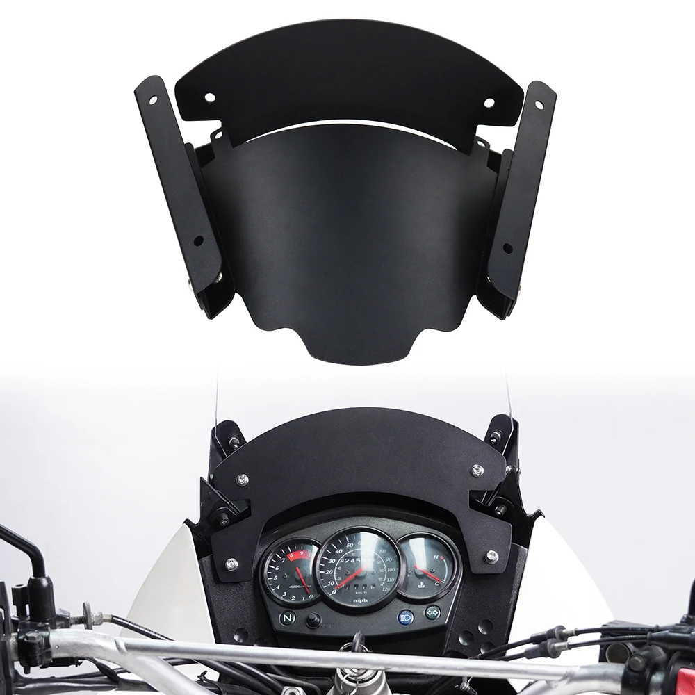 Kawasaki KLR650 2008 2009 2010 2011 2012 2013-KLR 650 Motorcycle Height Adjust Lifter Windshield Rally Dash Kit
