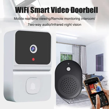 Wireless Smart Visual Doorbell Two-way Intercom Infrared Night Vision Remote Monitoring Security System Wifi Video Door Bell 1