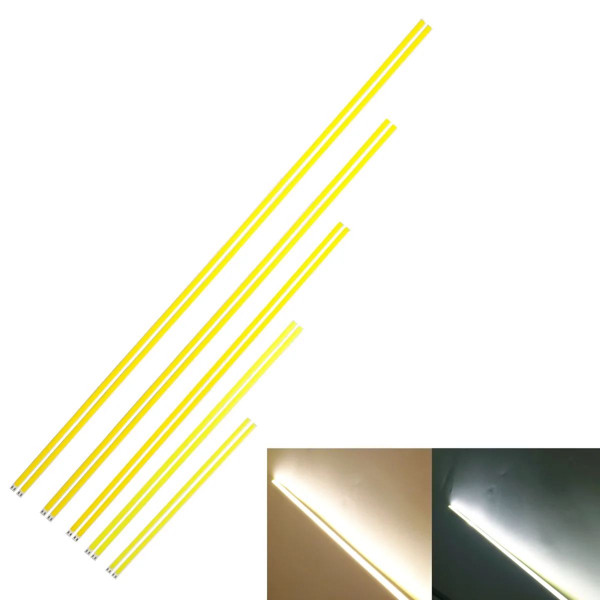 

5PCS Packing Hard LED Liner Strip COB Light Source 12V 20mm-60mm 12W-20W Lamp Bulb for DIY Car Outdoor Travel Camping