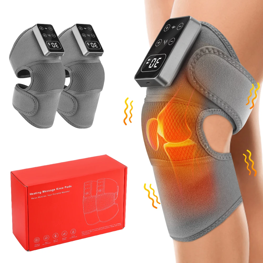 Electric Knee Massager, Massager with Vibrations, Hot Shoulder Elbow Massager, Knee Support Brace Knee Massager & Protector Health Care