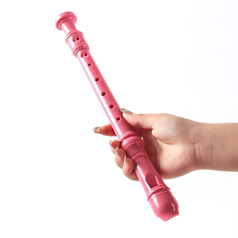 1Pc 8 Holes Plastic Recorder Long Flute German-Style Treble Creative Flutes ABS Beginner Student Clarionet Colorful Instrumens