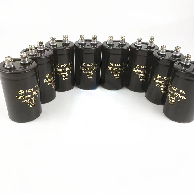 

(1pcs) HCGFAs 400v New Day 450v330uf390uf470uf560uf680uf820uf1000uf Screw hole Aluminium electrolytic capacitor