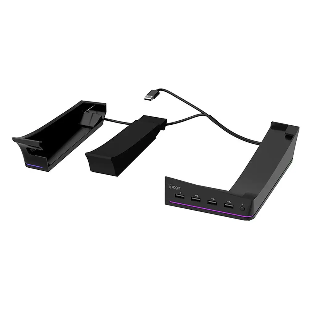 PS5 슬림 수평 스탠드, 미끄럼 방지 호스트 스토리지 스탠드 브래킷, 플레이스테이션 5 슬림 디스크 및 디지털 에디션 게임 액세스 X4W5