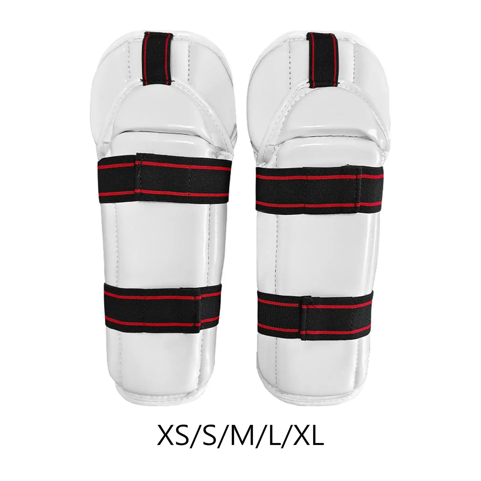 

Taekwondo Shin Protector Elastic Strap Taekwondo Arm Shin Guards Protective Gear Padded for School Sparring Match Mma Muay Thai