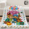 Plush Dolls P-POCOYO Blanket Picnic Flannel Throw Blanket For Bedroom Warm Soft Custom DIY Quality Bedspread Gift Idea 2