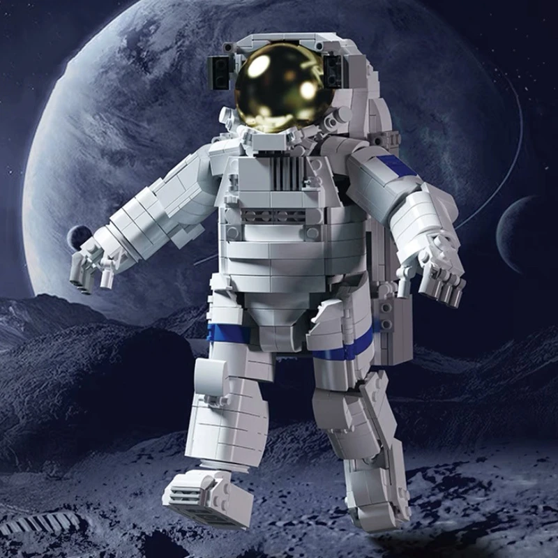Spaceman Astronaut Blocks MOC Moduler Building Bricks Science Space