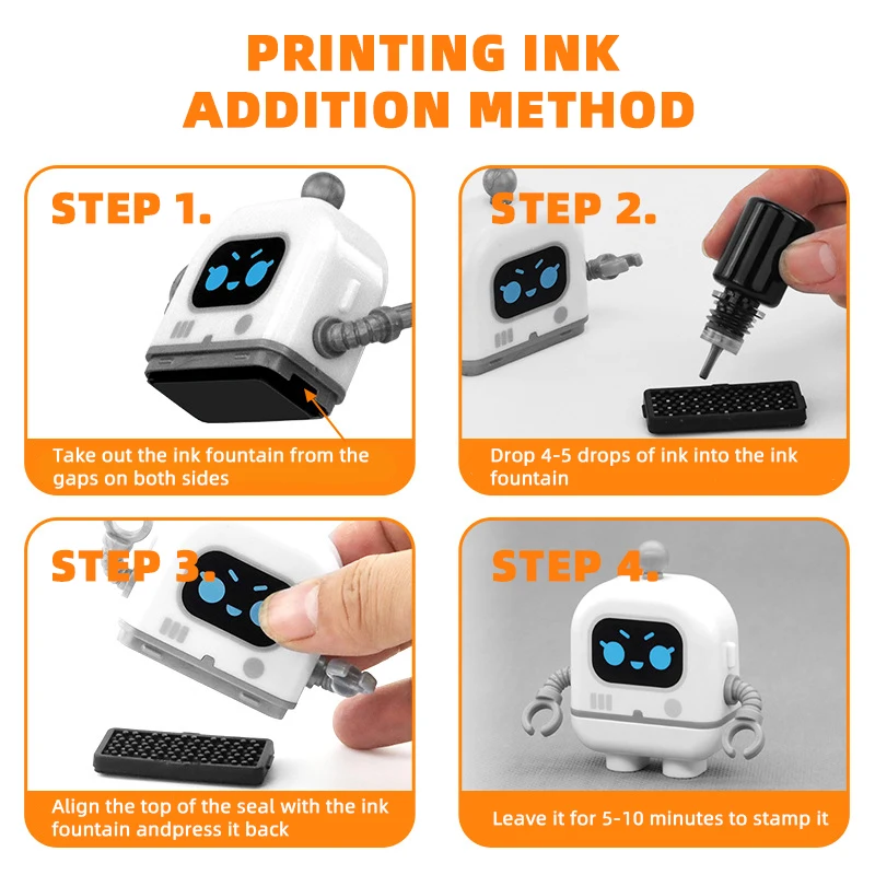 children's name stamp personalized waterproof stamp for clothing Men's and women's personalized ink pad stamps name stamp self ink stamps