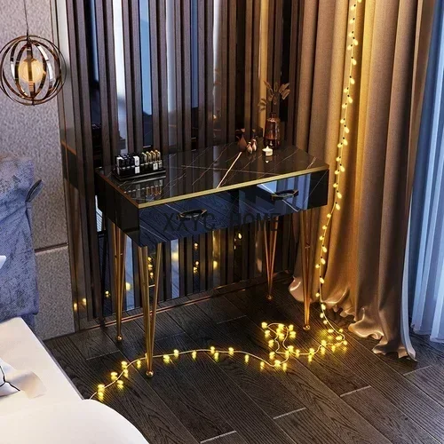 

Nordic Makeup Mirrors Dressing Table Chair Storage Luxury Dressing Table Living Room Tavolino Da Trucco Bedroom Furniture WZ