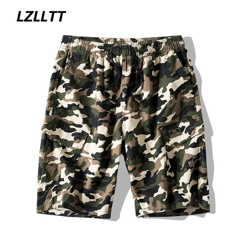 

2023 Summer Mens Camouflage Tactical Cargo Shorts Men Cotton Army Casual Shorts Men Outdoor Bermuda Joggers Breeches Shorts Male