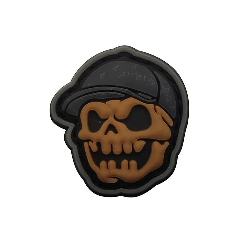 3CM /3D PVC Rubber Mini Tactical Backpack Patches with Hook,Funny