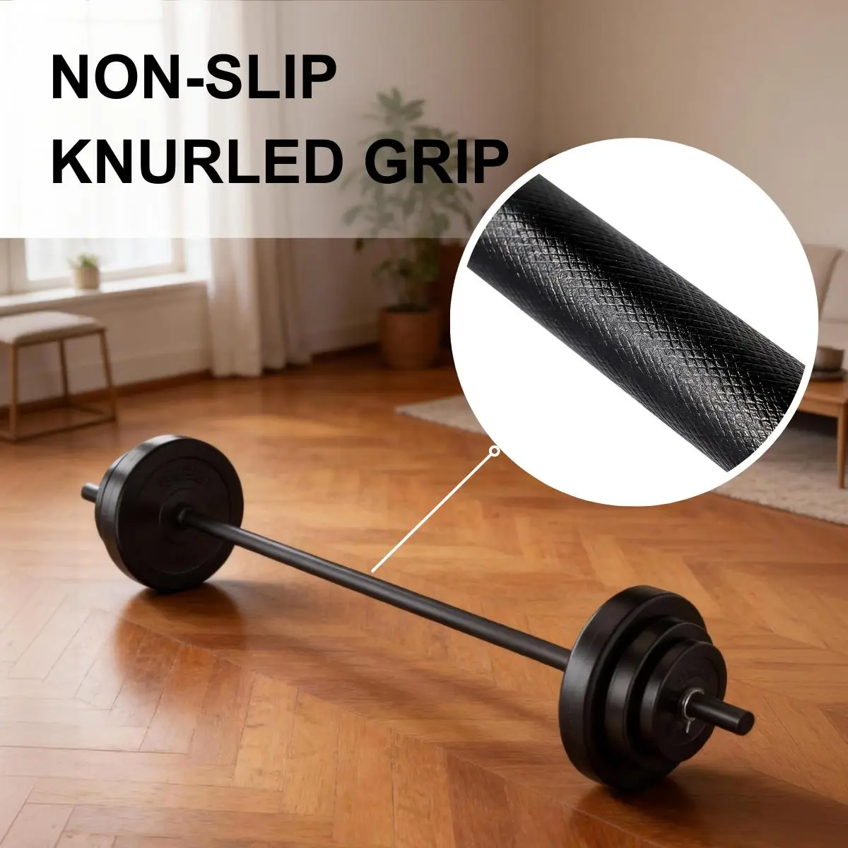 Adjustable 45LB Barbell Set 6