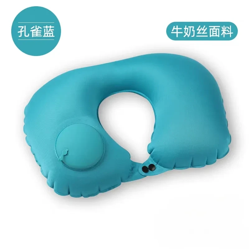 Inflatable Travel Neck Pillow - Portable U-Shaped Comfort for Outdoor Adventures