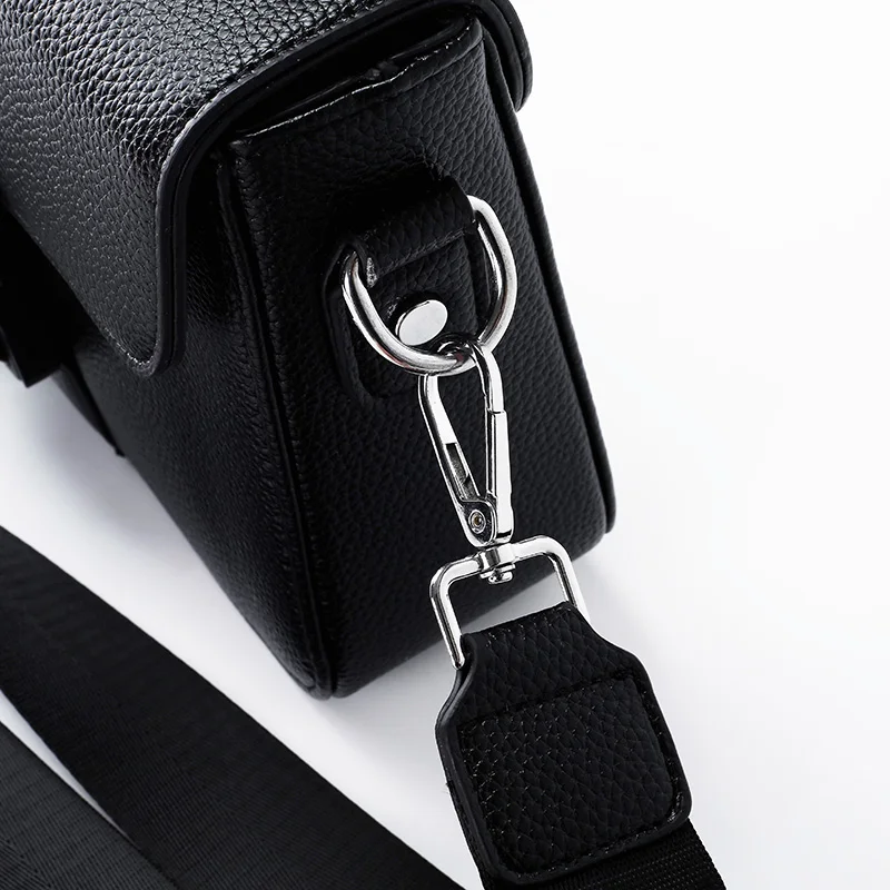 High-End Men’s PU Leather Crossbody Sling Bag