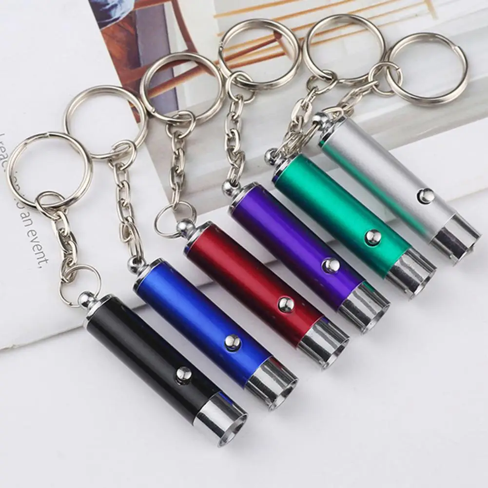 Convenient UV Light Keychain Battery Operated Small UV Flashlight Keychain Flashlight Torch Key Ring uv flashlight