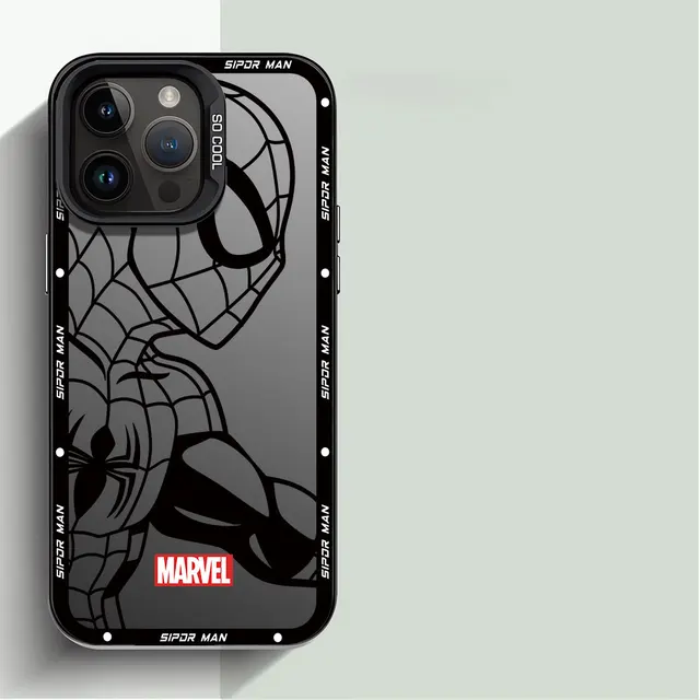 Phone Case for Apple iPhone 11 Pro Max XS Max 13 15 Plus XR 14 Pro X 12 Pro Soft Cover Marvel Spider Man Silicon Shockproof 10