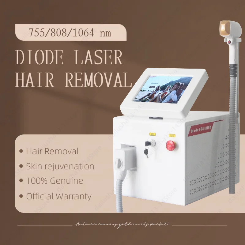 

Portable 808nm Diode Laser Hair Removal Machine Factory Selling CE Approved 3 wavelengths Painless Skin Rejuvenation Epilator