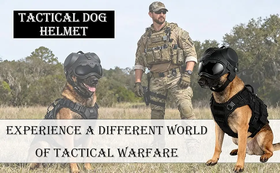 Tactical helmet: Your pup’s badass edge!