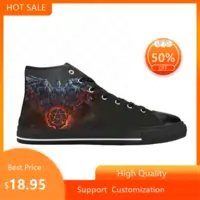 Supernatural Winchester Bros Horror Anime Cartoon Casual Cloth Shoes High Top Comfortable Breathable 3D Print Men Women Sneakers 2
