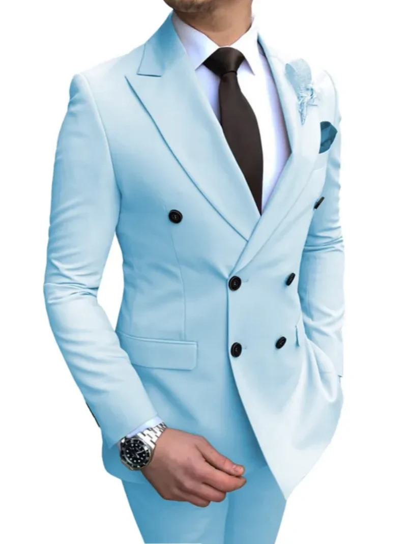 2-piece Business Suit Men's fitted clothing suit popular party wedding