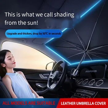 Ombrellone Parasole per Auto, Protezione Solare per Parabrezza Interno, Tenda Parasole Estiva per Auto