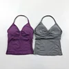 Impact Longline Strappy Top Women Seamless Yoga Tank Tops Ruched Backless Gym Clothes Workout Sleeveless Shirts With Buit In Bra 3