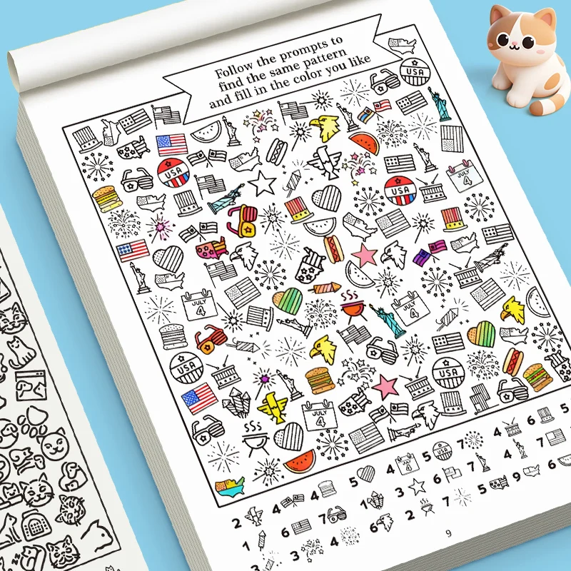 Libro de juegos visuales busca y cuenta para niños_voghion.com
