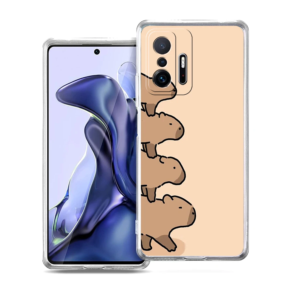 Capybara Cartoon Soft Transparent Phone Case