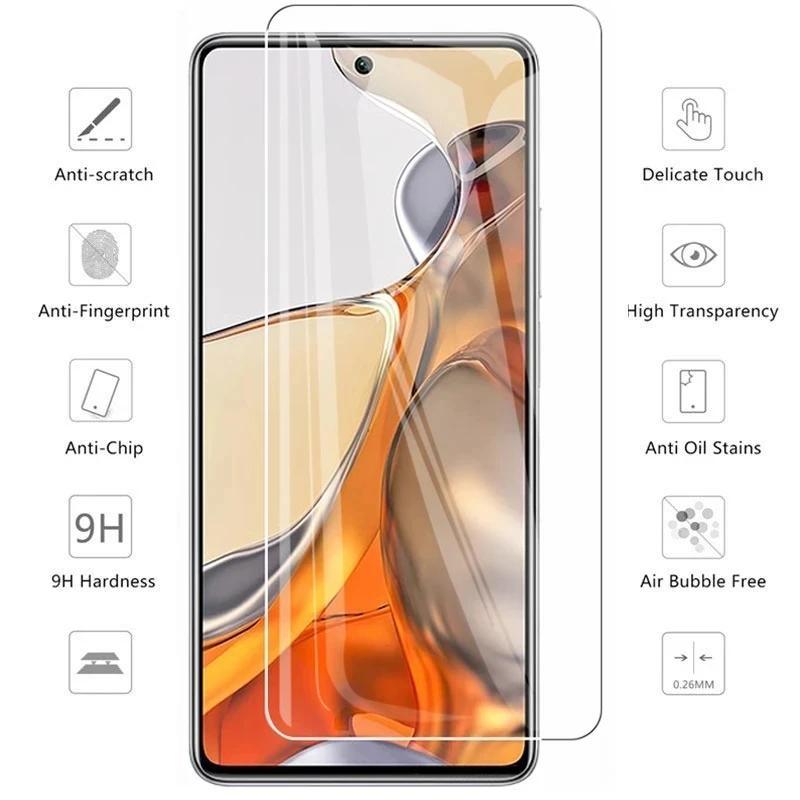 HD Tempered Glass Screen Protector Set - Pack of 3