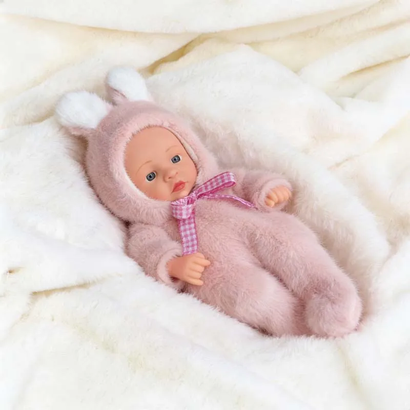 LICHENGTAI Mini Bambola Rebirth Mini Sleeping Rebirth Dolls con Vestitini Lavabili Realistici Bambole in Morbido Vinile Mini Bambola Giocattolo Bambole in Miniatura per Bambini Ragazzi Ragazze