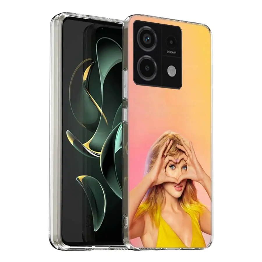 thumbnail image 1 of Funda transparente T-Taylors S-Swifts para Redmi Note 13 12 Pro+ Plus 5G 12S 12 12C 10 10A 10C 9 9A 9C 9T 8 8A K70 K60 K20 Coque Ca, 1 of 5