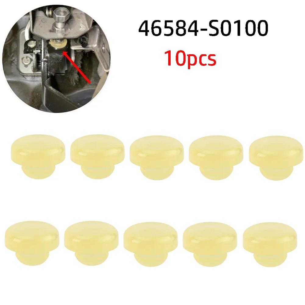 10pcs Brake Clutch Pedal Stopper Pad 46584-S0100 Yellow For Nissan 200SX 240SX 300ZX 350Z For Infiniti G20 G35 G37 I30 J30 brake clutch pedal stopper