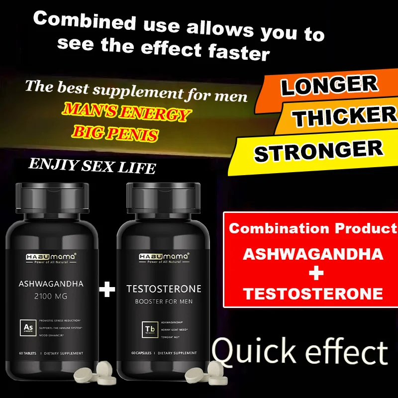 

Habumama Ashwagandha, Tongkat Ali, Supplements Combination for Health, Energy & Endurance, Muscle Mass, Anti-fatigue