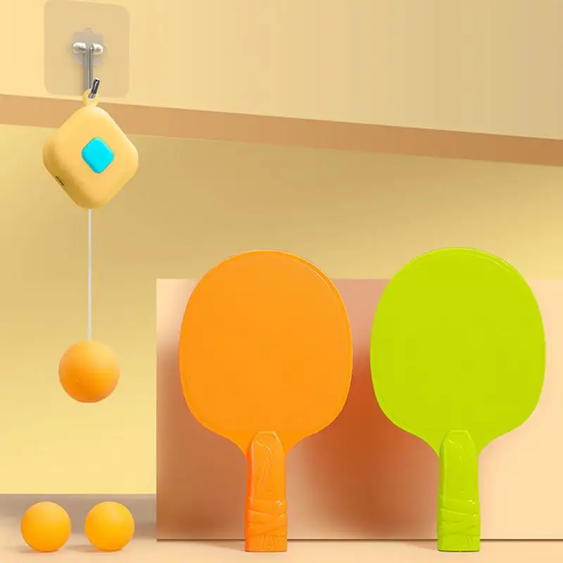 Table Tennis Training Tool Suspension Kids Door Pong Game Table Tennis Exerciser Square Trainer For Home School