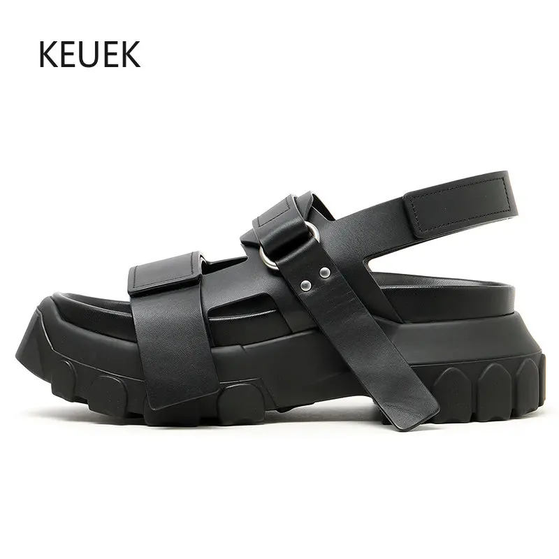 

New Luxury Design Beach Shoes Men Summer Sandals Women Thick Sole Black Sports Shoes Male Femme Sneakers Outdoor Beach Flats 5C