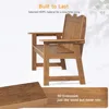 Outdoor Bench, 2-Person Weatherproof Garden Bench with Wide Armrests and Backrest, All-Weather Patio Bench Will not Rot and Fade 5