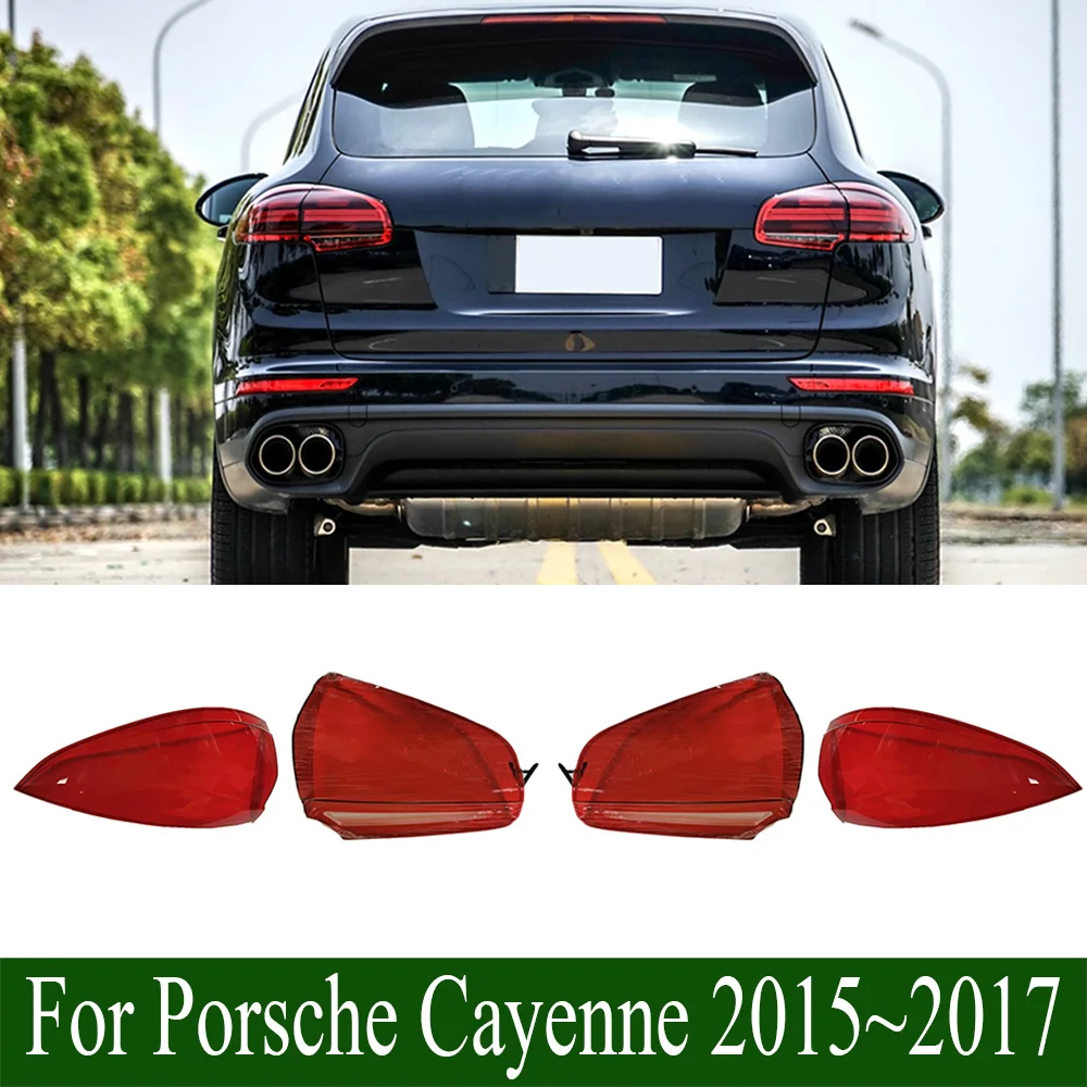 

For Porsche Cayenne 2015~2017 Car Rear Taillight Shell Brake Lights Shell Replace Auto Rear Lamp Shell
