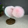 2025 New wool High quality Winter Hats Soft Beanies Hat For Women Classic Knit Girl Hat natural fur pompom hat Warm Cap 2