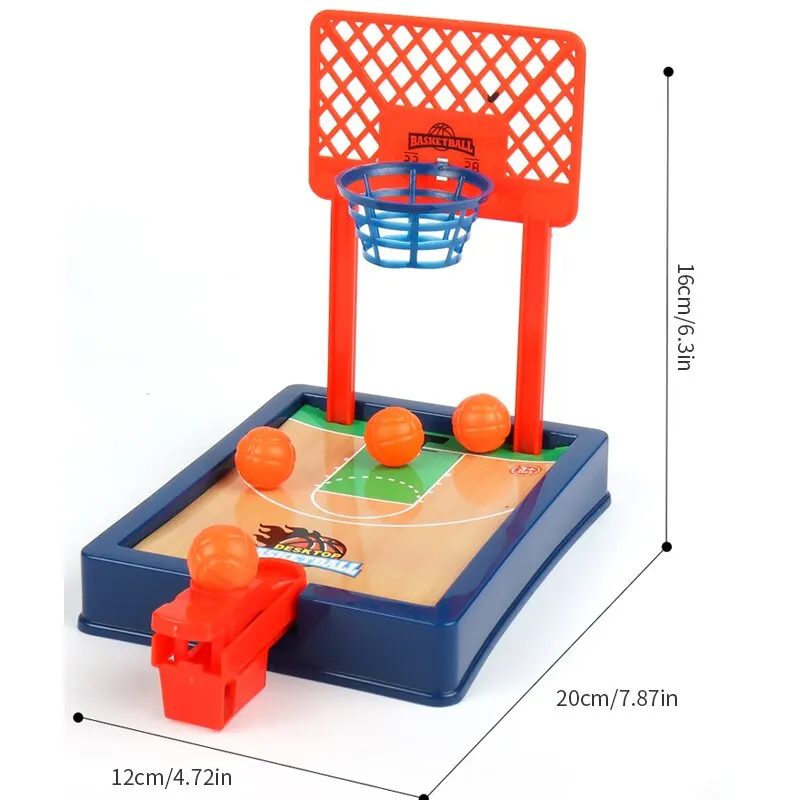 Basketball Game Mini Desktop Tabletop Portable Travel Or Office Game Set for Indoor Or Outdoor Fun Sports Novelty Toy Gift