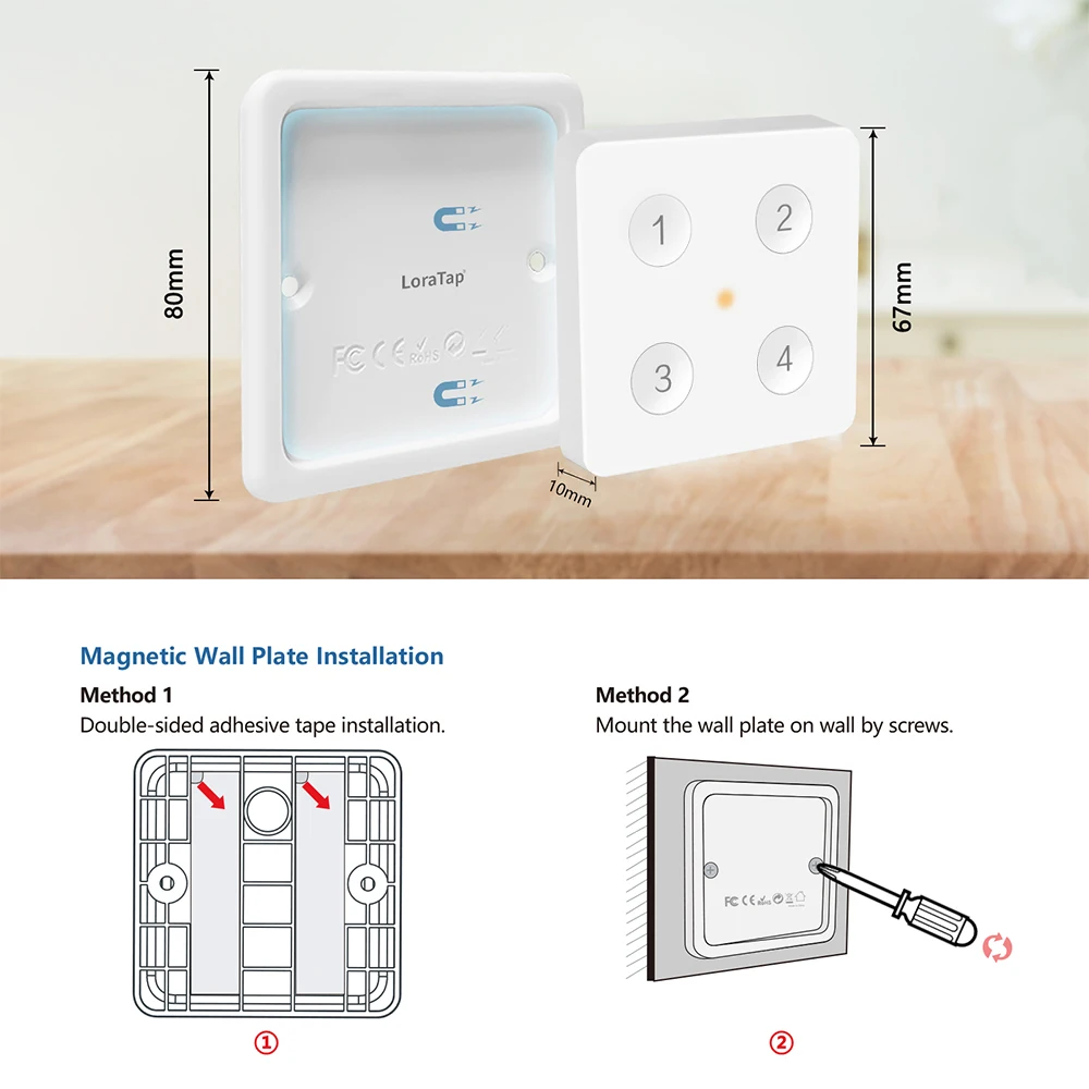 Tuya zigbee 3.0 interruptor de cena de