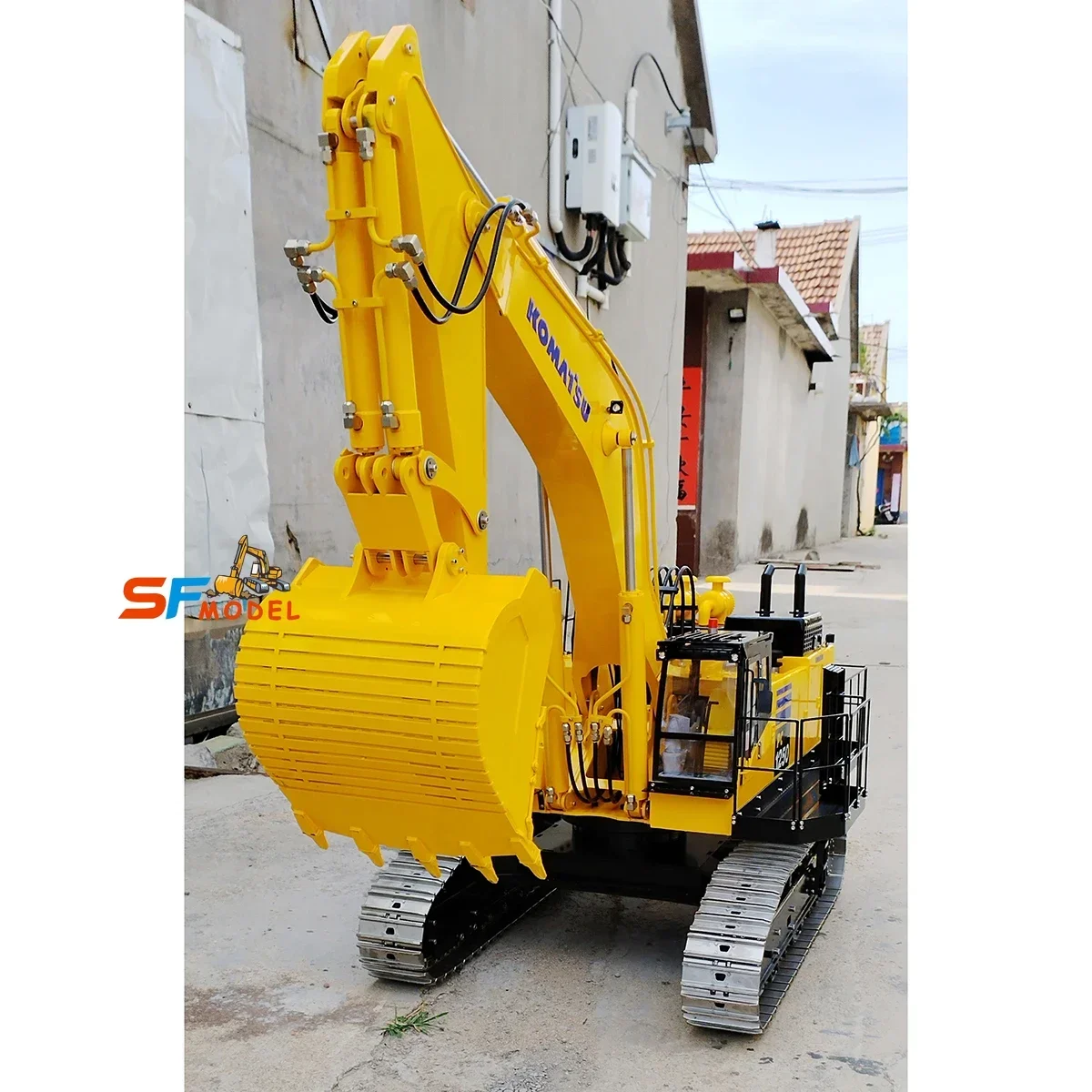 B-M PC1250 RC Excavator 1/8 Hydraulic RC Excavator Metal Heavy Engineering Excavator Model Adult Remote Control Car Toy 4