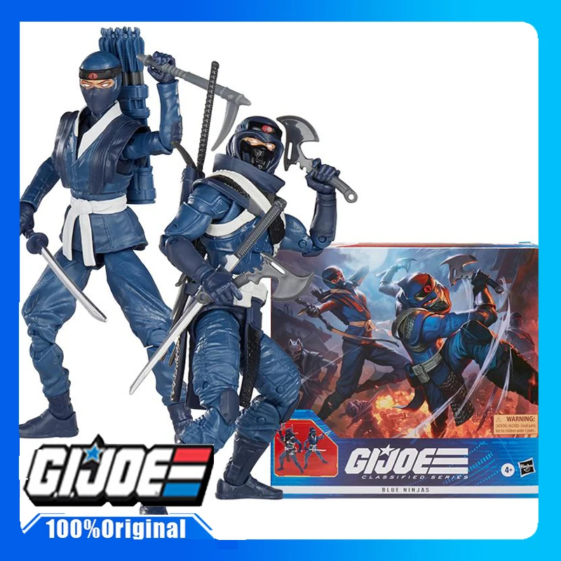 

Original Spot Hasbro GI Joe Classics Series Blue Ninja 2 Pack Anime Action Figures Collectible Gifts Toys Manipulatives
