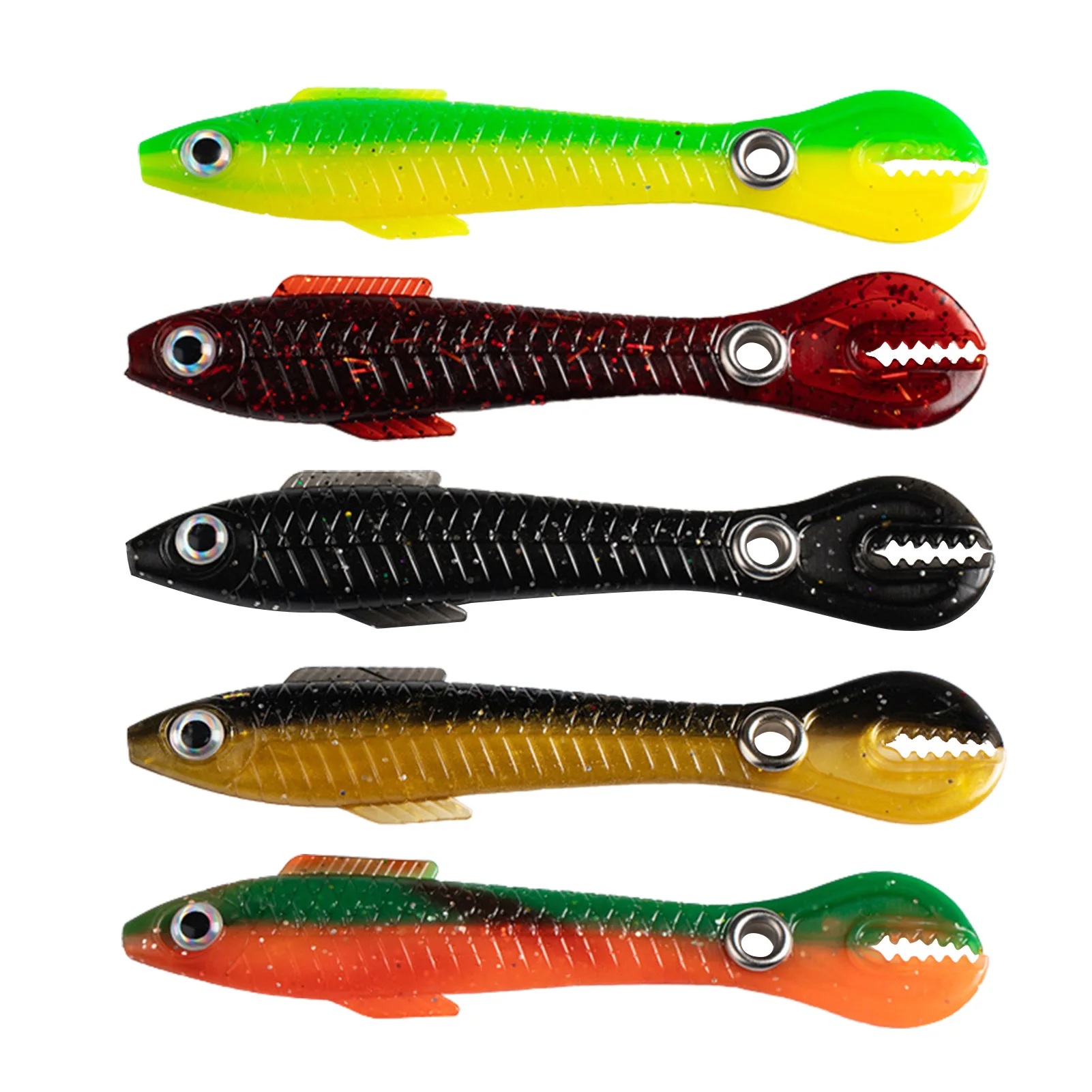 Realistic Fishing Lures 5pcs Bass Swimbaits Fishing Bait Big Tail With Jig  Head Soft Shrimp Lures For Fishing Lovers - AliExpress