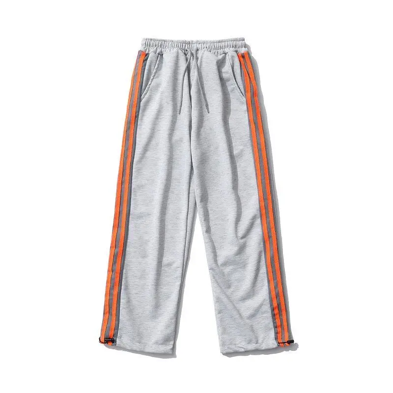 

Men's Sports Pants Running Fitness Breathable Grey Sweatpants Straight Loose Casual Pants