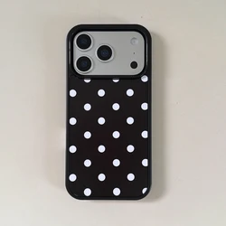 Chic Retro Polka Dot Anime Girl Phone Case - Protective Shockproof Cover - iPhone 13 (Only case)